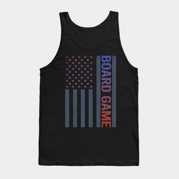 American Flag Board Games Tank Top by tyeshawalthous